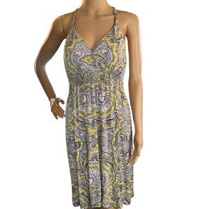International Concepts Womens Paisley Print Handkerchief Dress Size L Boho Lagen